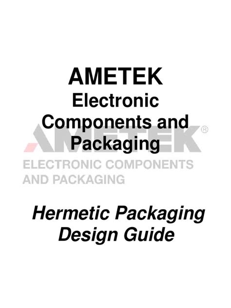 ametek electronic components.